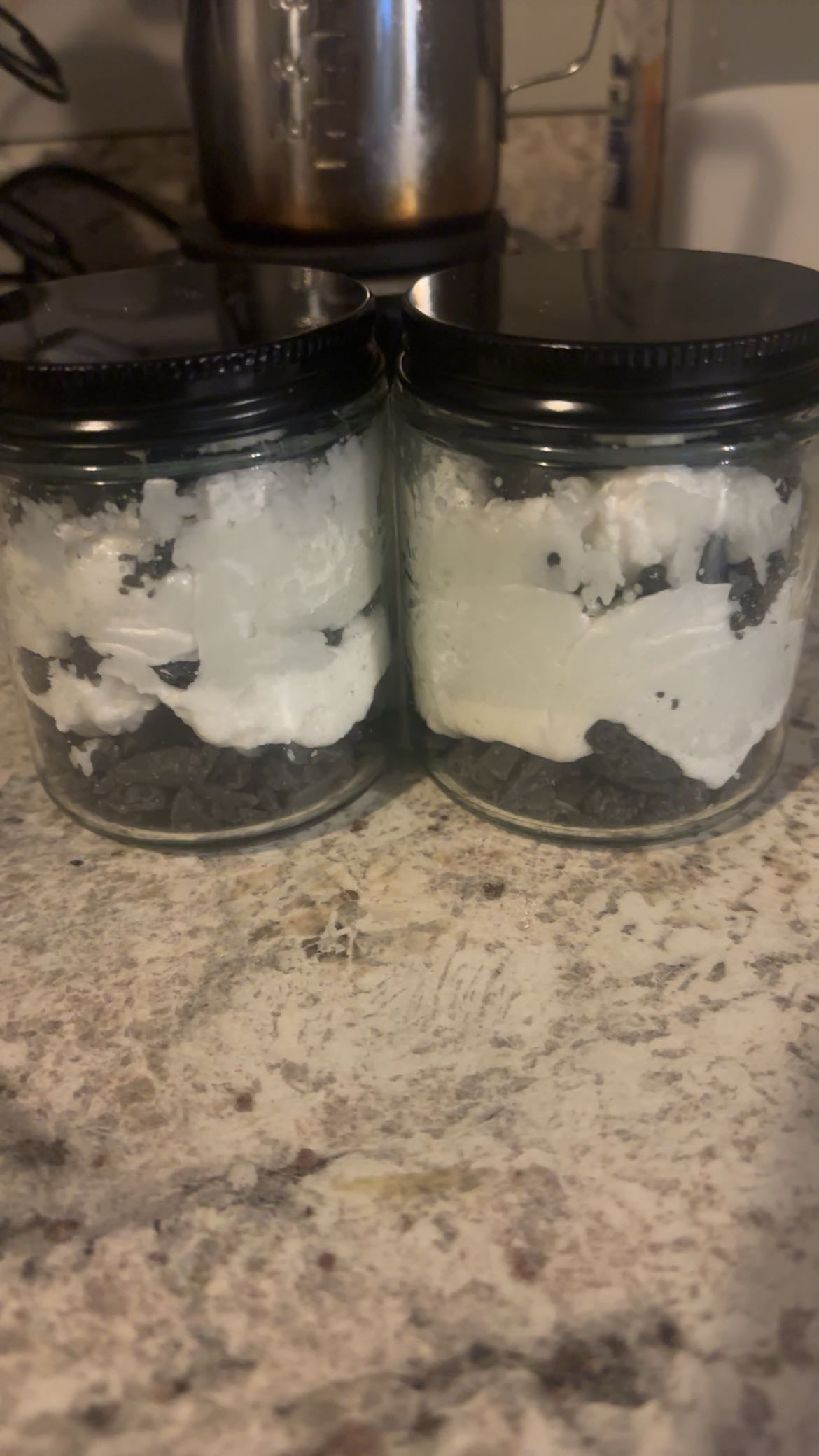 Cookies and cream scented candle