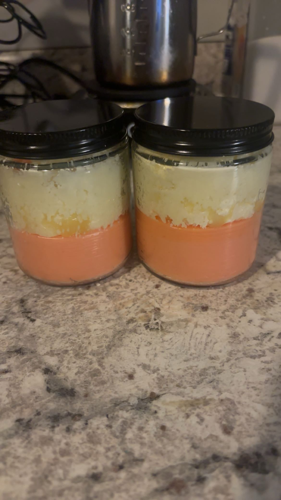 Orange sickle scented candle