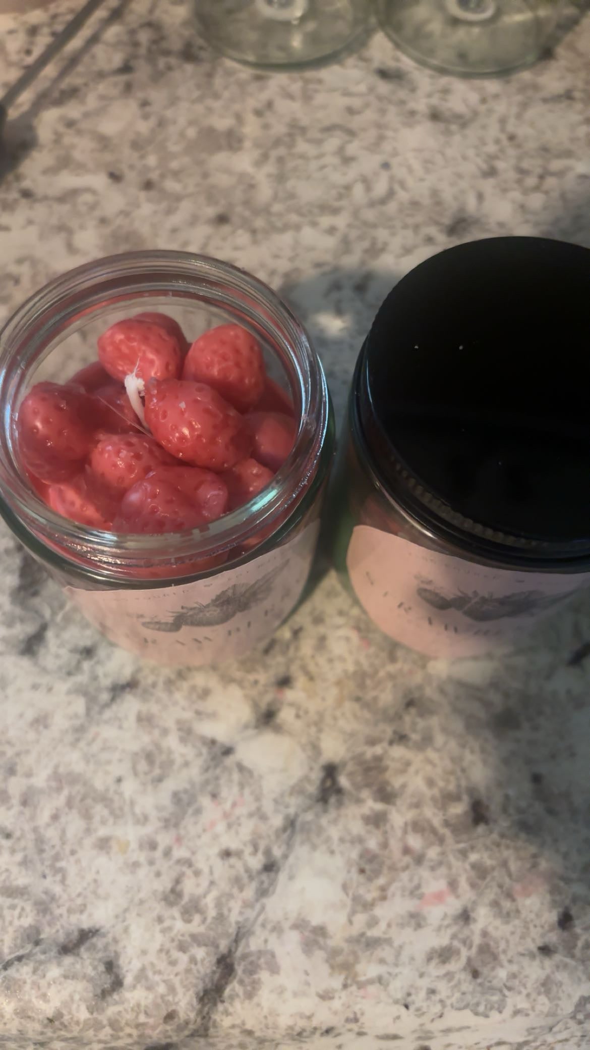 Strawberry candle